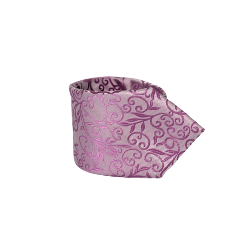 Pink Floral Paisley Jacquard Tie