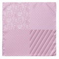 Pink Four Pattern Pocket Square