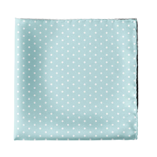 Aqua Blue Four Pattern Pocket Square